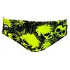 Maillot de bain de waterpolo Turbo Skull Punk noir jaune - L