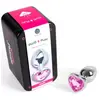 Secret Play Metal Butt Plug Corazón Fucsia Talla S 7cm 1ud