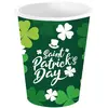6 GOBELETS CARTON SHAMROCK ST PATRICK 24CL VERT