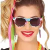 Lunettes de soleil colorées années 80 adulte - Multicolore