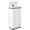 WELL HOME MOBILIARIO & DECORACIÓN Poubelle intelligente sans pieds avec ouverture automatique ou contact manuel, 60 l, hauteur : 79,5 cm (x35,5 x 26), blanc.