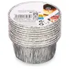 Bergner - Lot de 10 moules à flan chromés OS