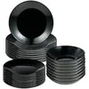 Bergner - Service de table noir - 24 pièces OS