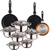 Wellhome Ensemble De Casseroles Et Poêles Pk8181 15 Pièces