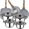 San Ignacio Ensemble De Casseroles Et Poêles Dina 18/22 Cm Pk3758 8 Pi...
