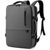 DAM Sac à dos cabine de voyage extensible  avec multi-compartiments et connexion USB. 30x14x45 cm. Gris TU