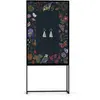 RNT by Really Nice Things Buffet armoire 2 portes en MDF imprimé floral vert et mauve
