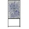 RNT by Really Nice Things Buffet armoire 2 portes en MDF imprimé floral bleu
