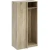 Module armoire dangle - Chêne - 3 étagères - 1 tringle à vêtements - 1...