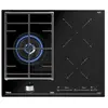 Teka JZC 63312 ABN Plaque Mixte 1 Zone Gaz Naturel + 2 Zones Induction Noir