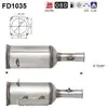AS Filtre à particules / FAP pour PEUGEOT: 308 & CITROËN: C4 (Ref: FD1...