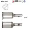 AS Filtre à particules / FAP pour CITROËN: C5 (Ref: FD1036)