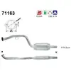AS Catalyseur pour MERCEDES-BENZ: Classe E, Classe CLK, Classe C (Ref: 71163)