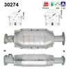 Catalyseur PRIX CANON, par ex. pour Renault