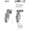 AS Catalyseur pour PEUGEOT: 107 & CITROËN: C1 & TOYOTA: Aygo (Ref: 15771)