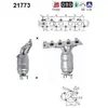 AS Catalyseur PRIX CANON, par ex. pour Vauxhall, Opel