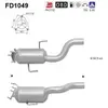AS Filtre à particules / FAP pour PORSCHE: Cayenne (Ref: FD1049)