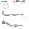 AS Catalyseur pour SKODA: Superb, Octavia & AUDI: A3 & SEAT: Leon, Altea, Toledo (Ref: 42260)