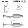 AS Filtre à particules / FAP pour JEEP: Commander, Grand Cherokee (Ref: FD1060)
