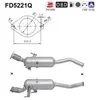 AS Filtre à particules diesel, système d'échappement FD5221Q