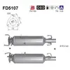 Filtre À Particules Fd5107 As Citroën; Fiat; Peugeot As Fd5107