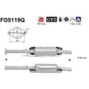 Filtre À Particules / À Suie, Échappement Fd5119q As Ford As Fd5119q