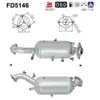 AS Filtre à particules / FAP pour LEXUS: IS (Ref: FD5146)