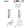 Catalyseur Honda As 22119