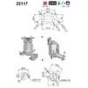 Catalyseur Honda As 22117