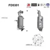Filtre À Particules Diesel Fd5301 As Opel; Vauxhall As Fd5301