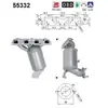Catalyseur Fiat; Jeep As 55332