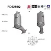 Filtre À Particules, Système D'Échappement Fd5259q As Toyota As Fd5259...
