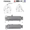 AS Filtre à particules diesel, système d'échappement FD5283Q