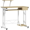HOMCOM Bureau d'étude avec plateau pour clavier et tiroir - Bureau pou...