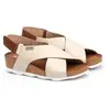 Pikolinos Sandales à Semelles compensées en Cuir Mahon pour Femme Color Marfil