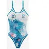 Maillot de bain Otso Swim Bike Run Wave bleu ciel blanc femme - XS
