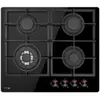 Fagor 3cfi-4glspa Gas Hob 4 Burners Noir