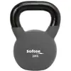 Kettlebell néoprène Softee 20 kg gris