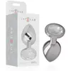 Intense Plug Anal en Métal avec Cristal Argent Taille L 1ut