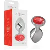 Intense Plug Anal en Métal avec Cristal Rouge Taille M 1ut