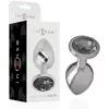Intense Plug Anal en Métal avec Cristal Noir Taille M 1ut