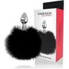 Darkness Bondage Extra Buttplug Anal avec Tail Noir 7cm 1pc