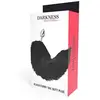Darkness Bondage Anal Plug Argent 8cm avec queue Noir 1pc