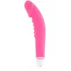 Vibromasseur Dolce Vita Rabbit Silicone Réaliste et Étanche - Rose