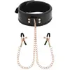 Collier avec pince-tétons BEGME Noir