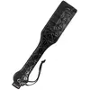 Paddle en Cuir Végétalien Édition Noire pour Jeux BDSM - Noir