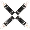 Cravate en Cuir Vegan Edition Noir pour Bondage et Dominance - Noir