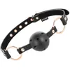 Ball Gag Vegan Edition BEGME pour Jeux BDSM Sécurisés - Noir