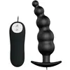 Pretty Love Anal Plug Silicone Stimulation Extra 12 Modes Vibration Noir 1pc