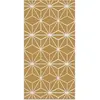 Home and Living Tapis vinyle lignes étoiles moutarde 60x250cm